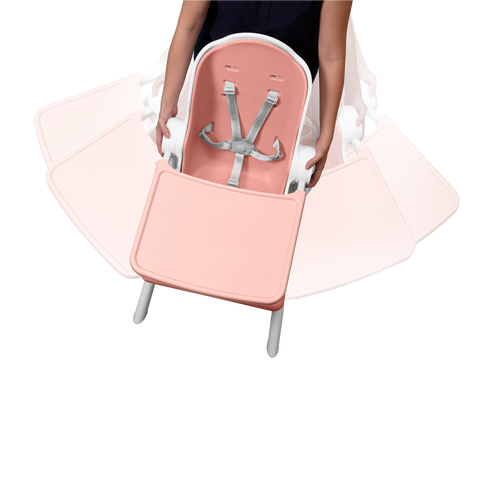 Oribel Cocoon Z High Chair - Cotton Candy Pink