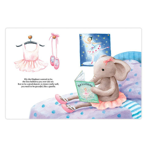 JellyCat Elly Ballerina Book | Little Baby.