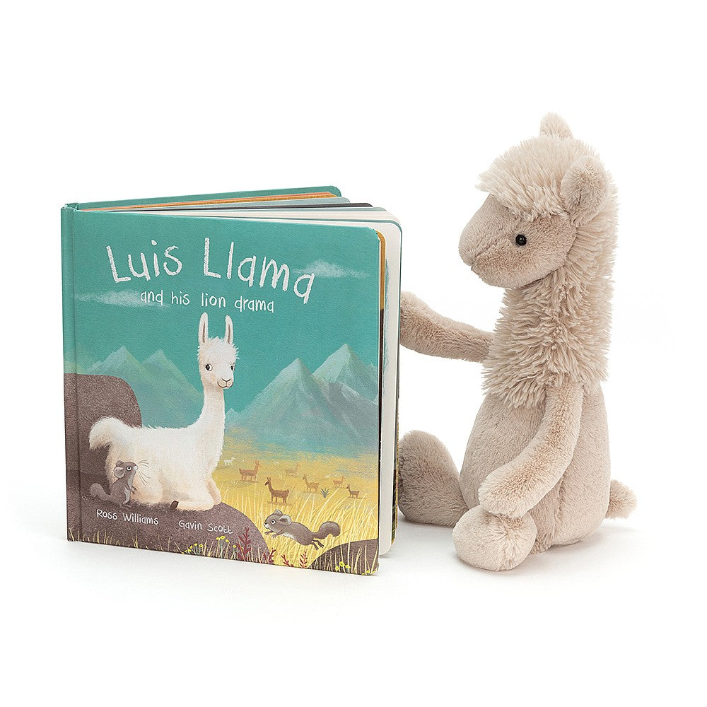 JellyCat Luis Llama Book