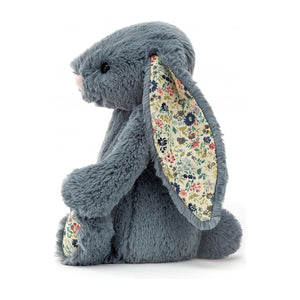 JellyCat Blossom Dusky Blue Bunny - Medium H31cm | Little Baby.