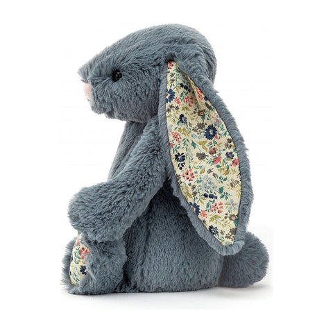 JellyCat Blossom Dusky Blue Bunny - Medium H31cm | Little Baby.