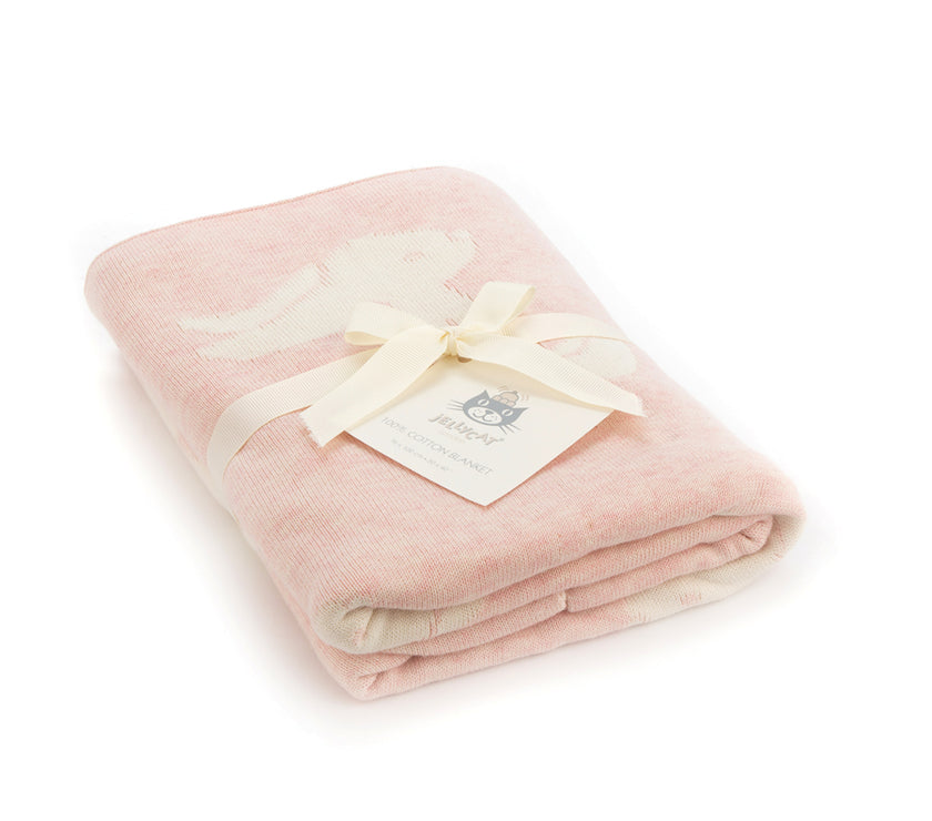 JellyCat Bashful Pink Bunny Blanket (Boxed) | Little Baby.