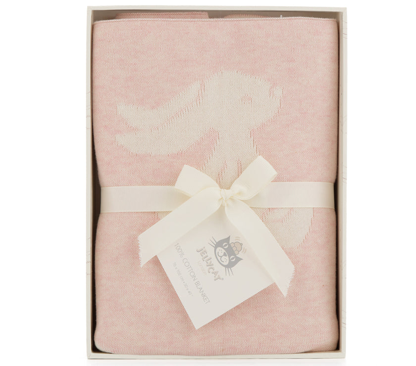 JellyCat Bashful Pink Bunny Blanket (Boxed) | Little Baby.