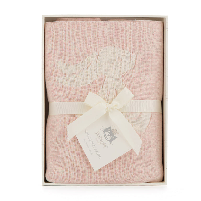JellyCat Bashful Pink Bunny Blanket (Boxed) | Little Baby.