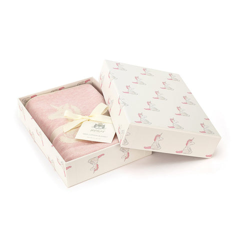JellyCat Bashful Unicorn Blanket (Boxed) | Little Baby.