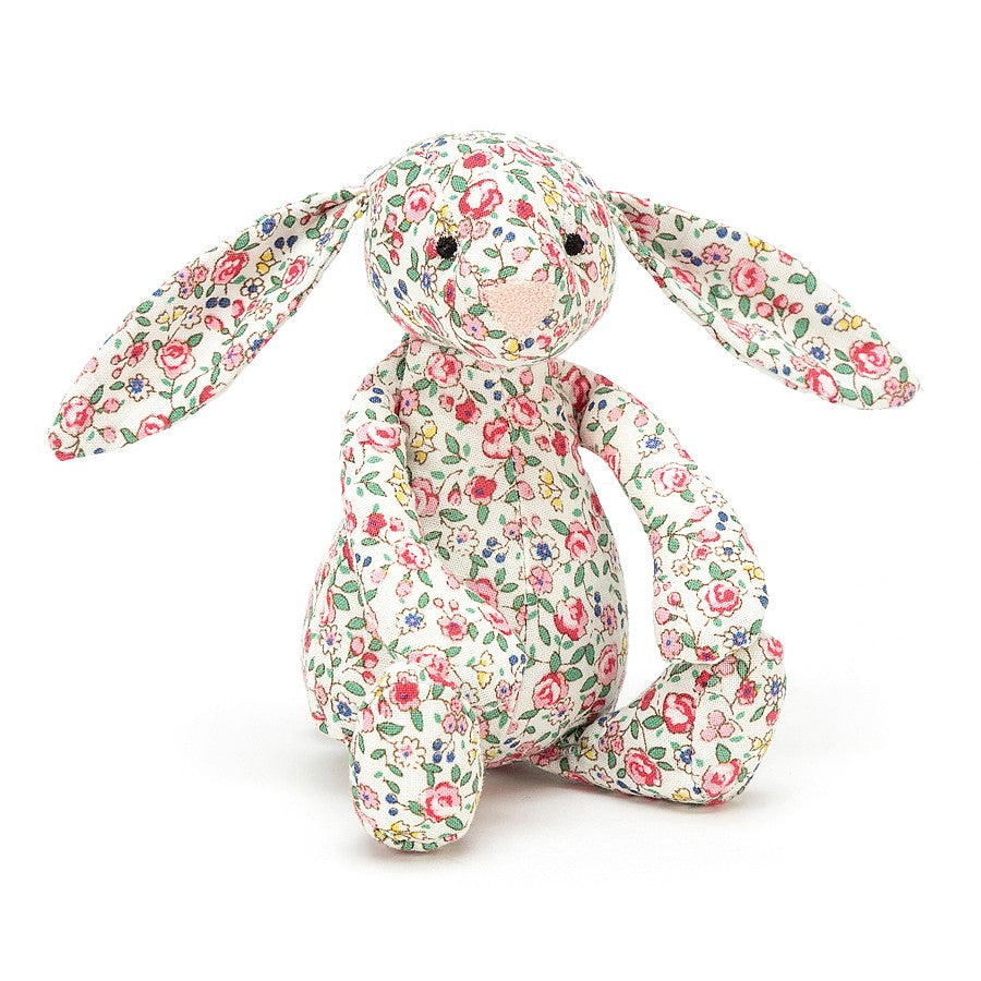 JellyCat Blossom Silver Bunny Tiny - H13cm | Little Baby.