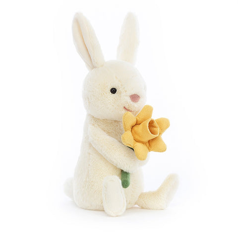 JellyCat Bobbi Bunny With Daffodil - H18cm