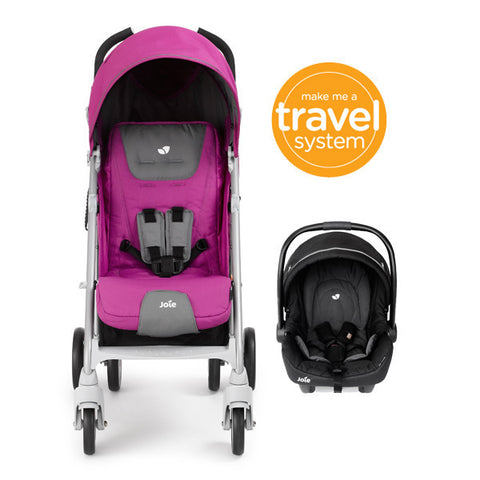 Joie Brisk Travel System FUCHSIA | Little Baby.