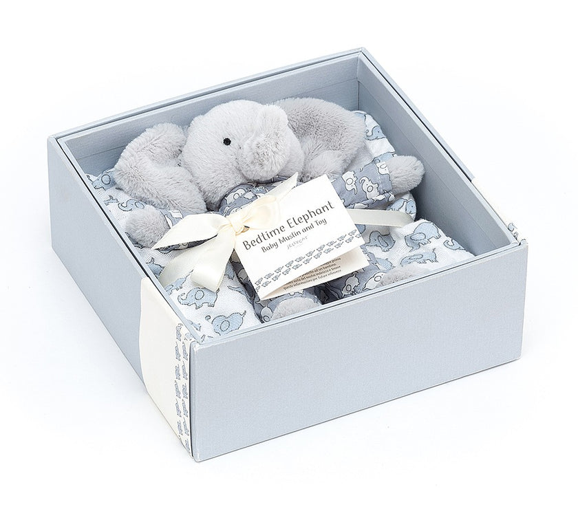 JellyCat Bedtime Elephant Gift Set | Little Baby.