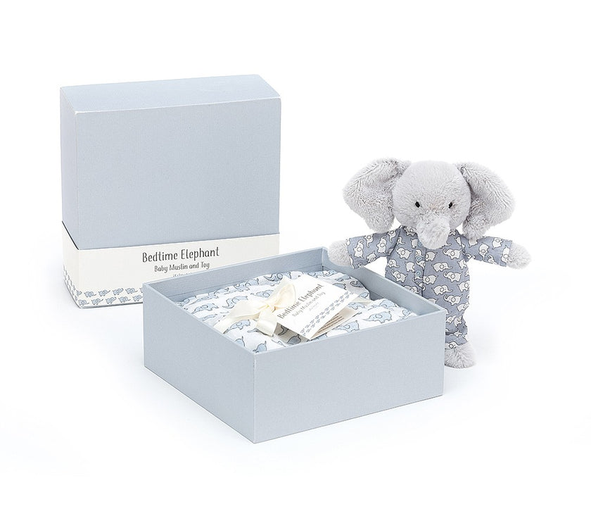 JellyCat Bedtime Elephant Gift Set | Little Baby.