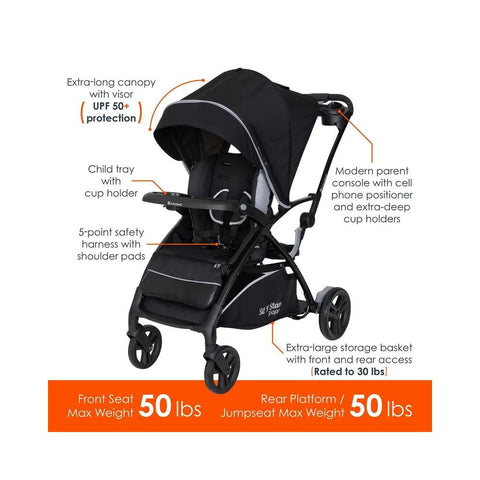 Baby Trend Sit N Stand® 5-in-1 Shopper Stroller