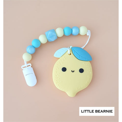 Little Bearnie Modern Baby Teether Clip Set - Cute Cute Lemon | Little Baby.