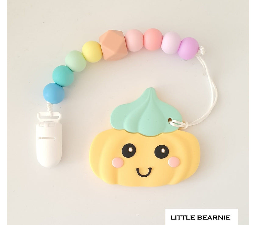 Little Bearnie Modern Baby Teether Clip Set - Gem Biscuit (Mint) | Little Baby.