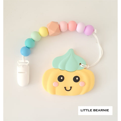 Little Bearnie Modern Baby Teether Clip Set - Gem Biscuit (Mint) | Little Baby.