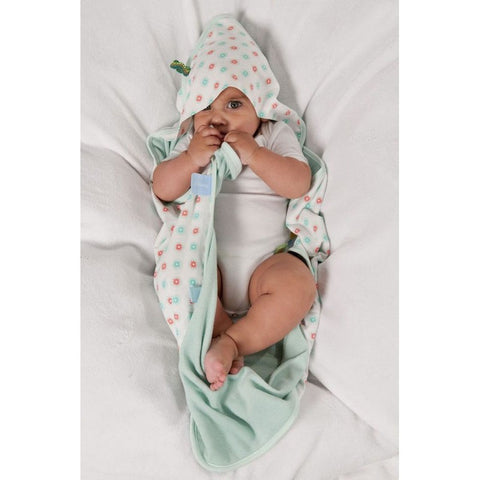 Snoozebaby Bathcape - Organic Mint | Little Baby.