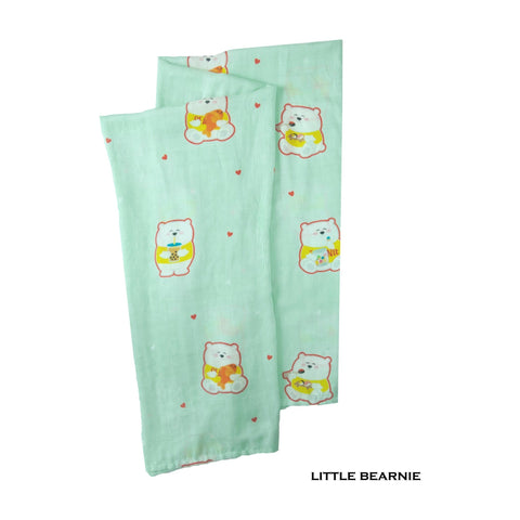 Little Bearnie Swaddle / Baby Blanket - Beary Bearnie (Mint) | Little Baby.