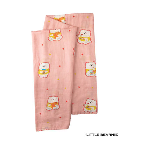 Little Bearnie Swaddle / Baby Blanket - Beary Bearnie (Pink) | Little Baby.