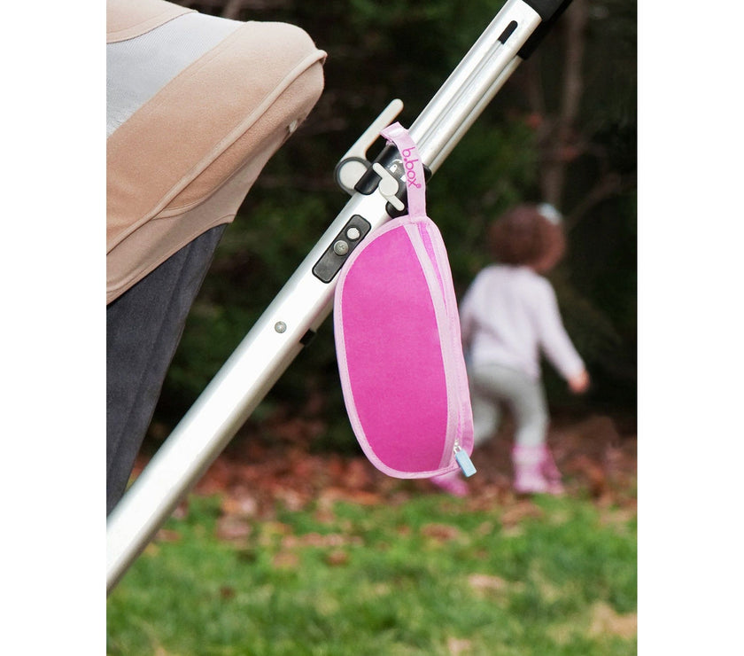 B.box Travel Bib w/ Baby Spoon (Flower Power) | Little Baby.