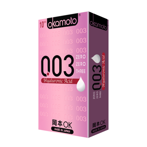 Okamoto Condoms 003 Hyaluronic Acid 10s | Little Baby.