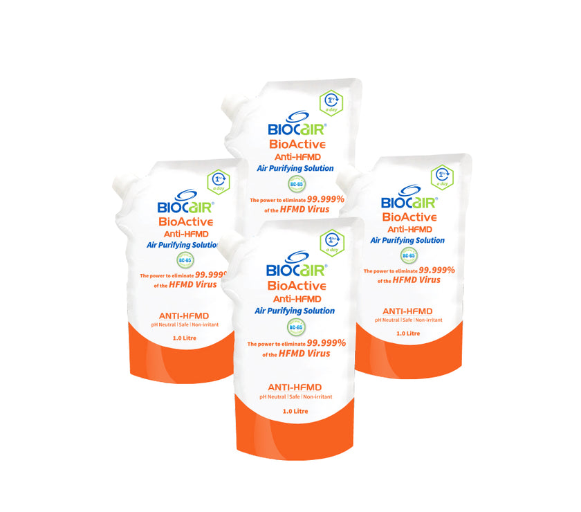 BioCair 4-Pack BioActive Anti-HFMD Air Purifying Solution | Little Baby.