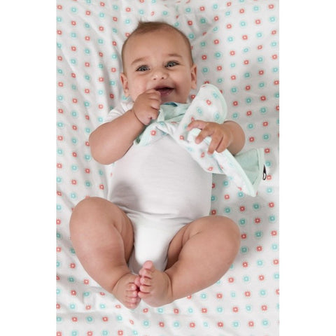 Snoozebaby Burping Cloth - Organic Mint | Little Baby.