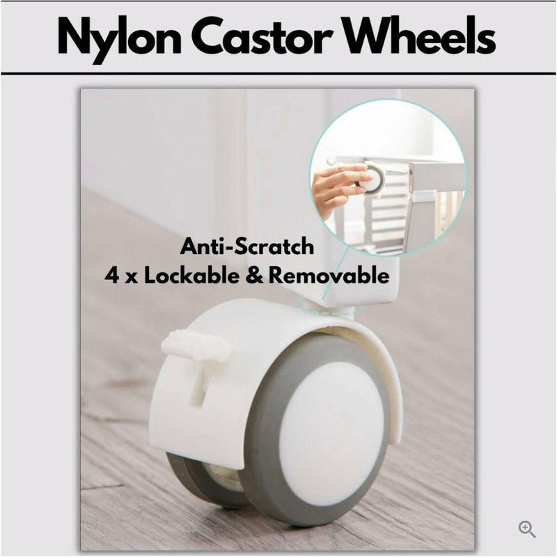 Palette Box Sweet Dreams Avant Garde 10-in-1 Convertible Baby Cot with Anti-Colic System (ACS) & Rocker - Drop Gate (120x60cm)-6