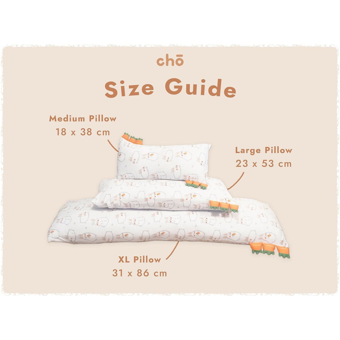 Cho Snuggy Buddy Pillow: Momo Bunny