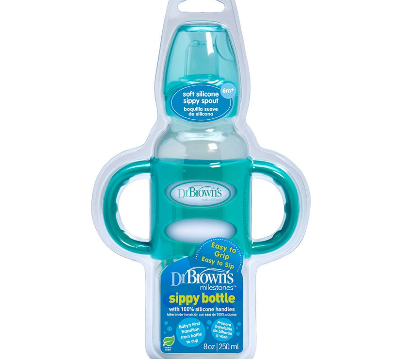 Dr. Brown’s® Milestones™ Narrow Sippy Bottle w Handles (Assorted Designs)