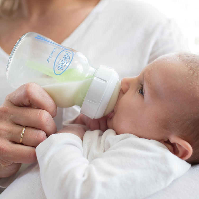 Dr. Brown’s Natural Flow® Anti-Colic Options+™ Wide-Neck Glass Baby Bottle