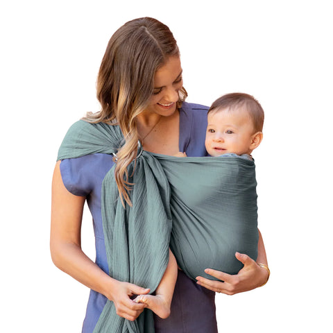 MOBY Sling 100 Cotton Gauze Fern