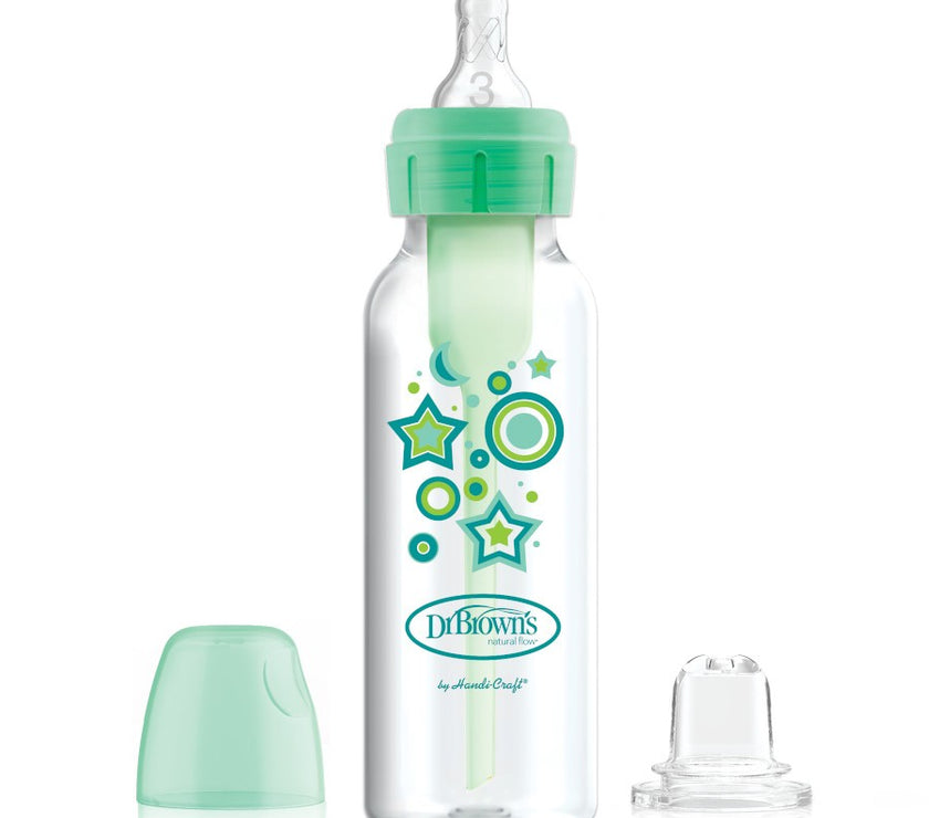 Dr. Brown’s Natural Flow Options+ Sippy Bottle Starter Kit (Assorted Designs)