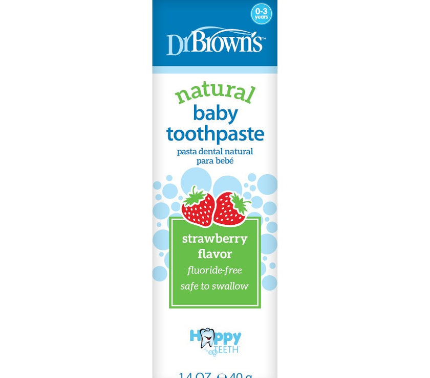 Dr. Brown’s Happy Teeth Fluoride-Free Toothpaste - Strawberry