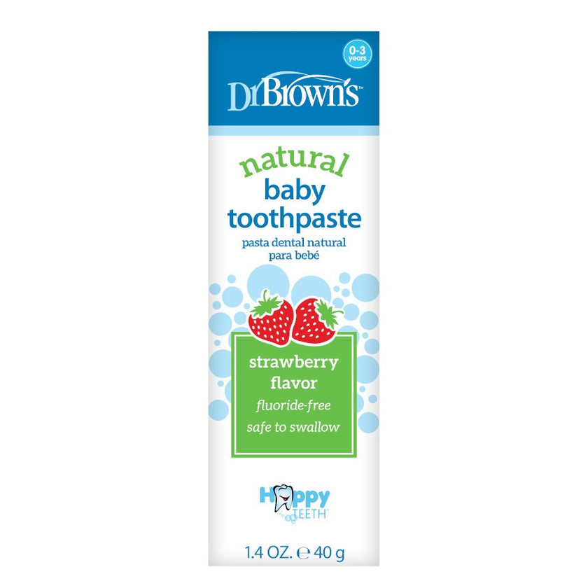 Dr. Brown’s Happy Teeth Fluoride-Free Toothpaste - Strawberry