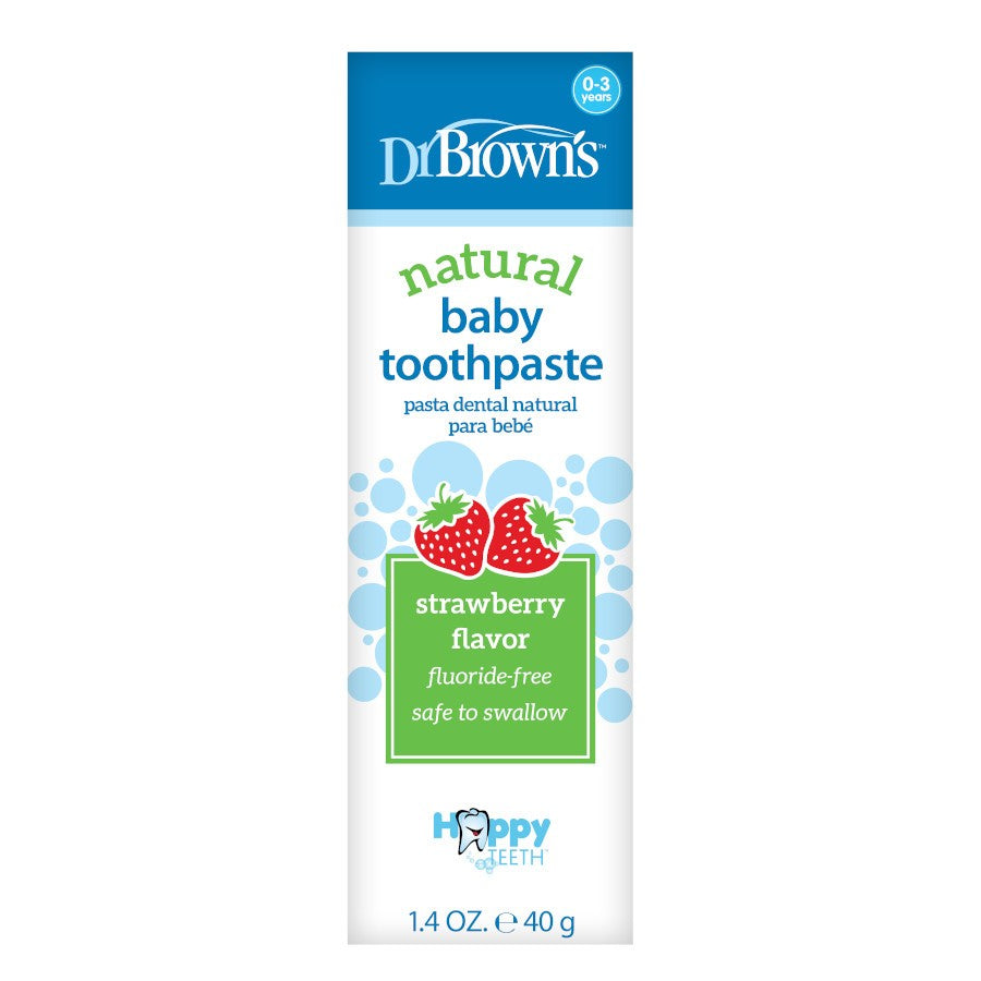 Dr. Brown’s Happy Teeth Fluoride-Free Toothpaste - Strawberry