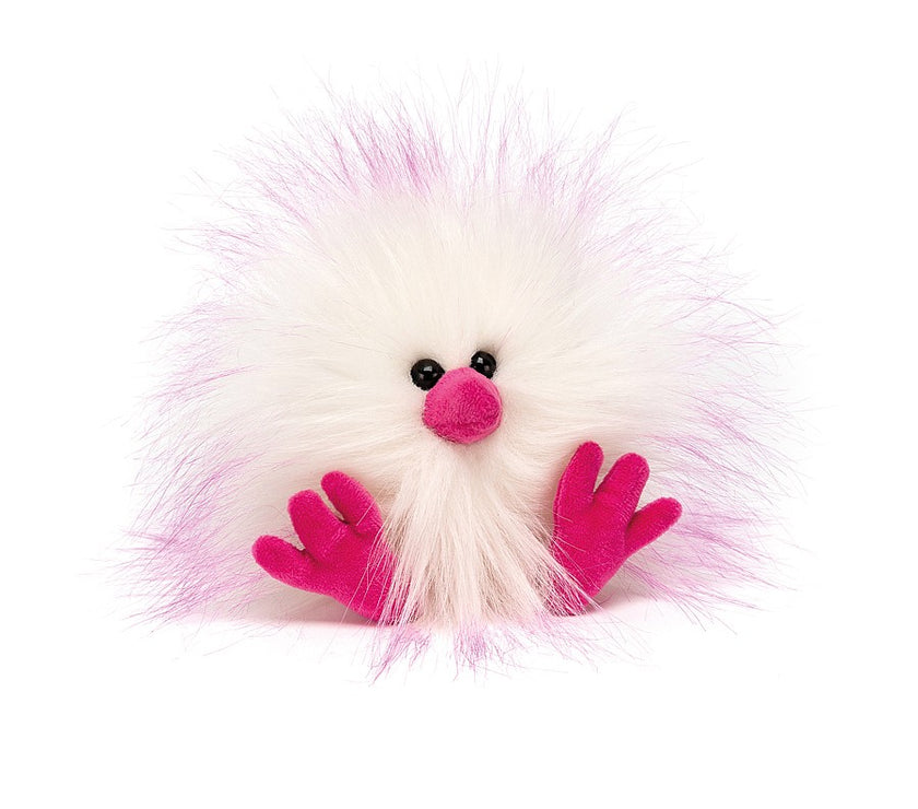 JellyCat Crazy Chick Pink & White
