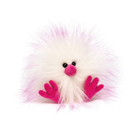 JellyCat Crazy Chick Pink & White