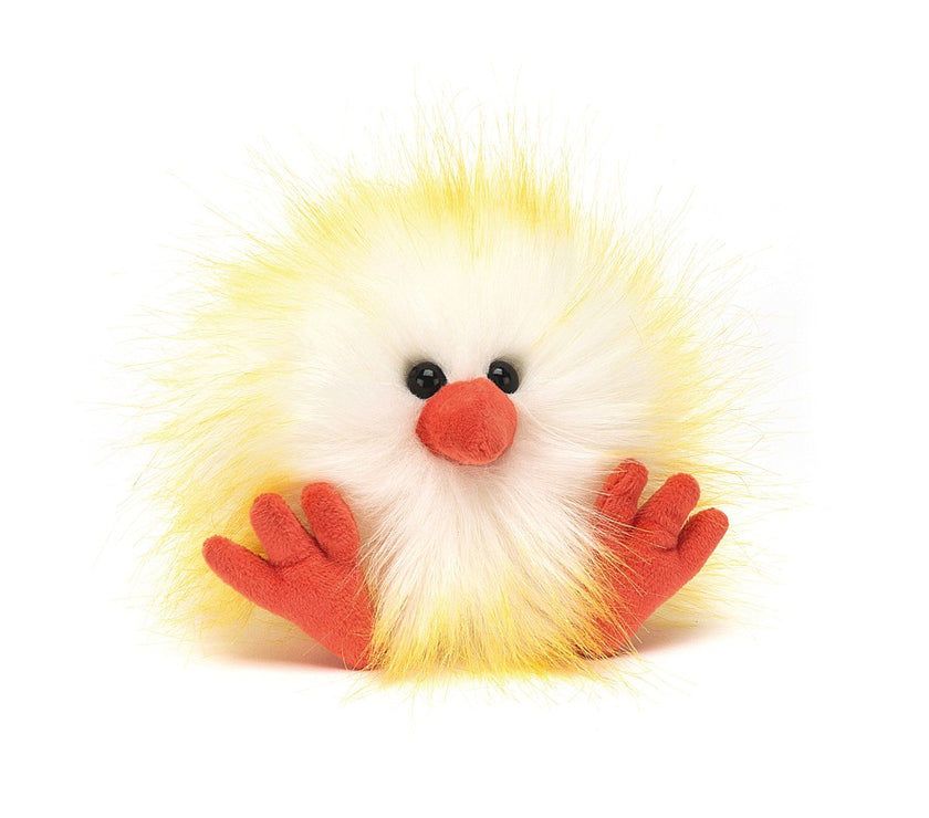 JellyCat Crazy Chick Yellow & White