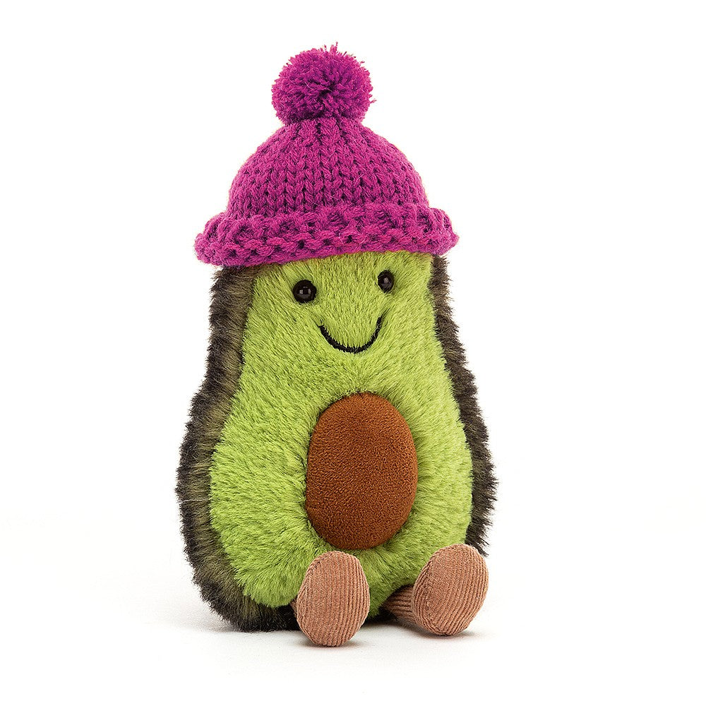 JellyCat Amuseable Cozi Avocado Fuchsia - H15cm-1