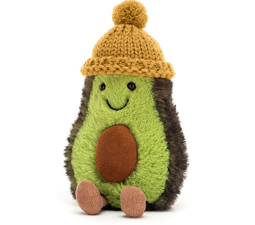JellyCat Amuseable Cozi Avocado Mustard - H16cm | Little Baby.