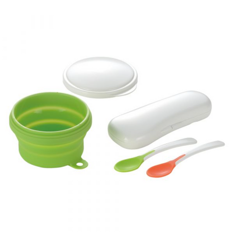 Richell Collapsible Bowl with Spoons