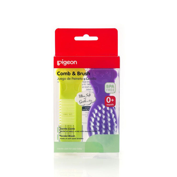 Pigeon Comb and Brush Set | Little Baby.