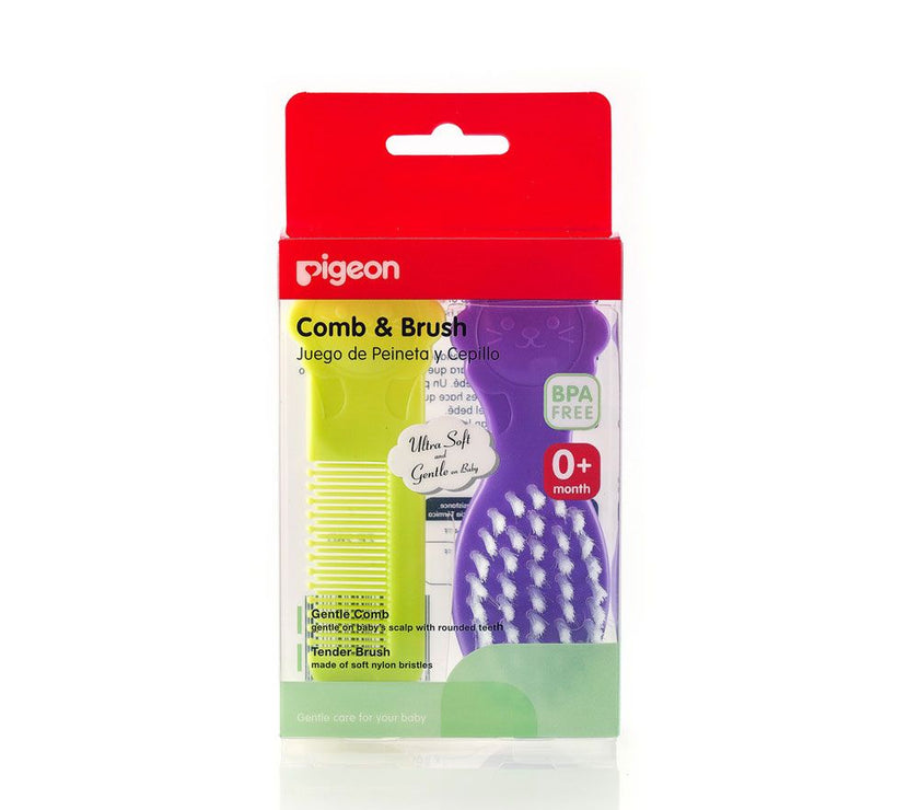 Pigeon Comb and Brush Set | Little Baby.