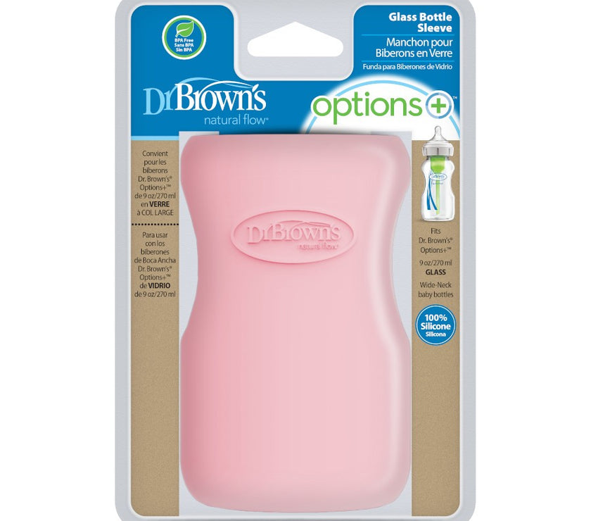 Dr. Brown’s Natural Flow Options+ Glass Baby Bottle Sleeve (Wide-Neck)