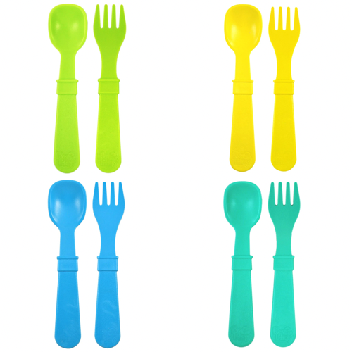 Re-Play Utensils Fork & Spoon Set of 4-3