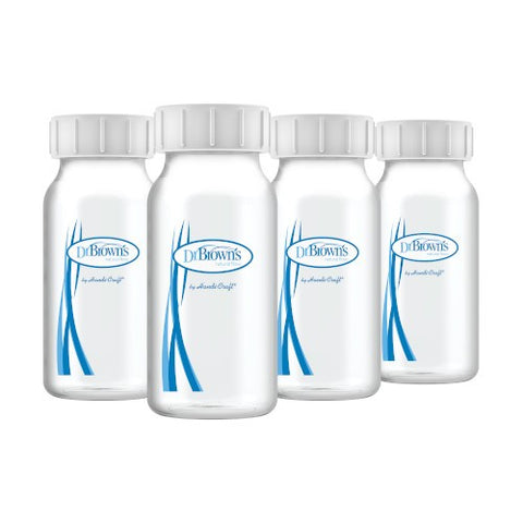 Dr. Brown’s 120ml Narrow-Neck Breast Milk Collection Bottles 4pcs