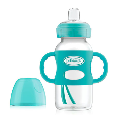 Dr Brown’s 270ml Sippy Spout Bottle w Silicone Handle (Assorted Designs)