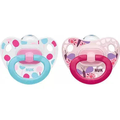 NUK Happy Days Silicone Soother Twin Pack (Assorted Designs)