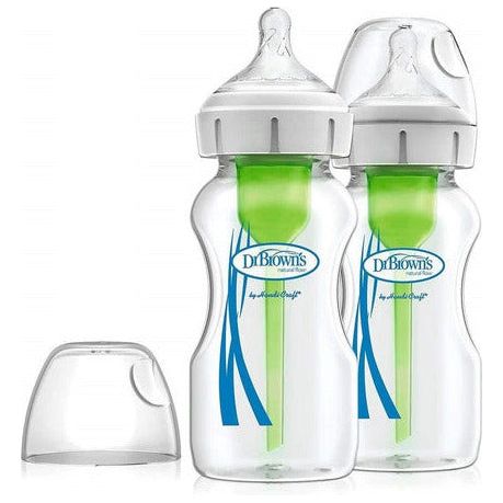 Dr. Brown's 270ml PP Wide-Neck Options+ Bottle - Twin Pack (Assorted Designs)