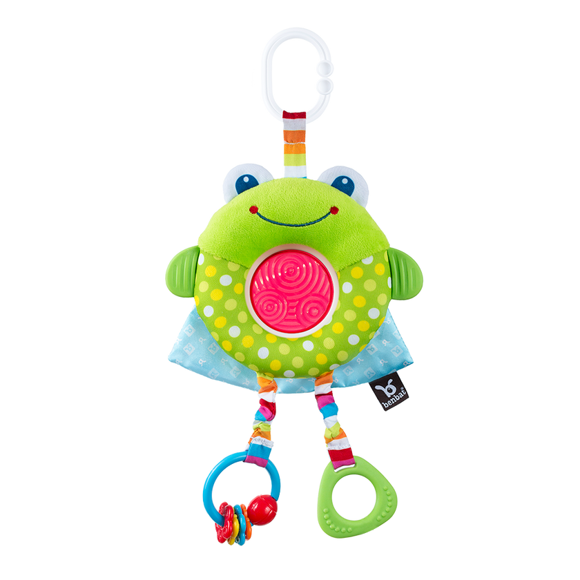 Benbat Dazzle Friends Multi-Skills Travel Toy - Frog | Little Baby.