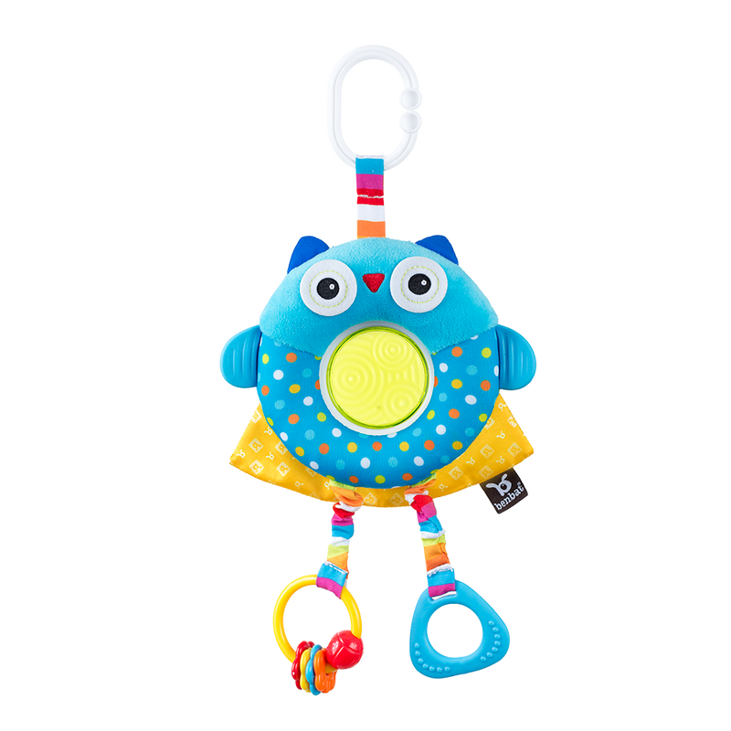 Benbat Dazzle Friends Multi-Skills Travel Toy - Owl | Little Baby.
